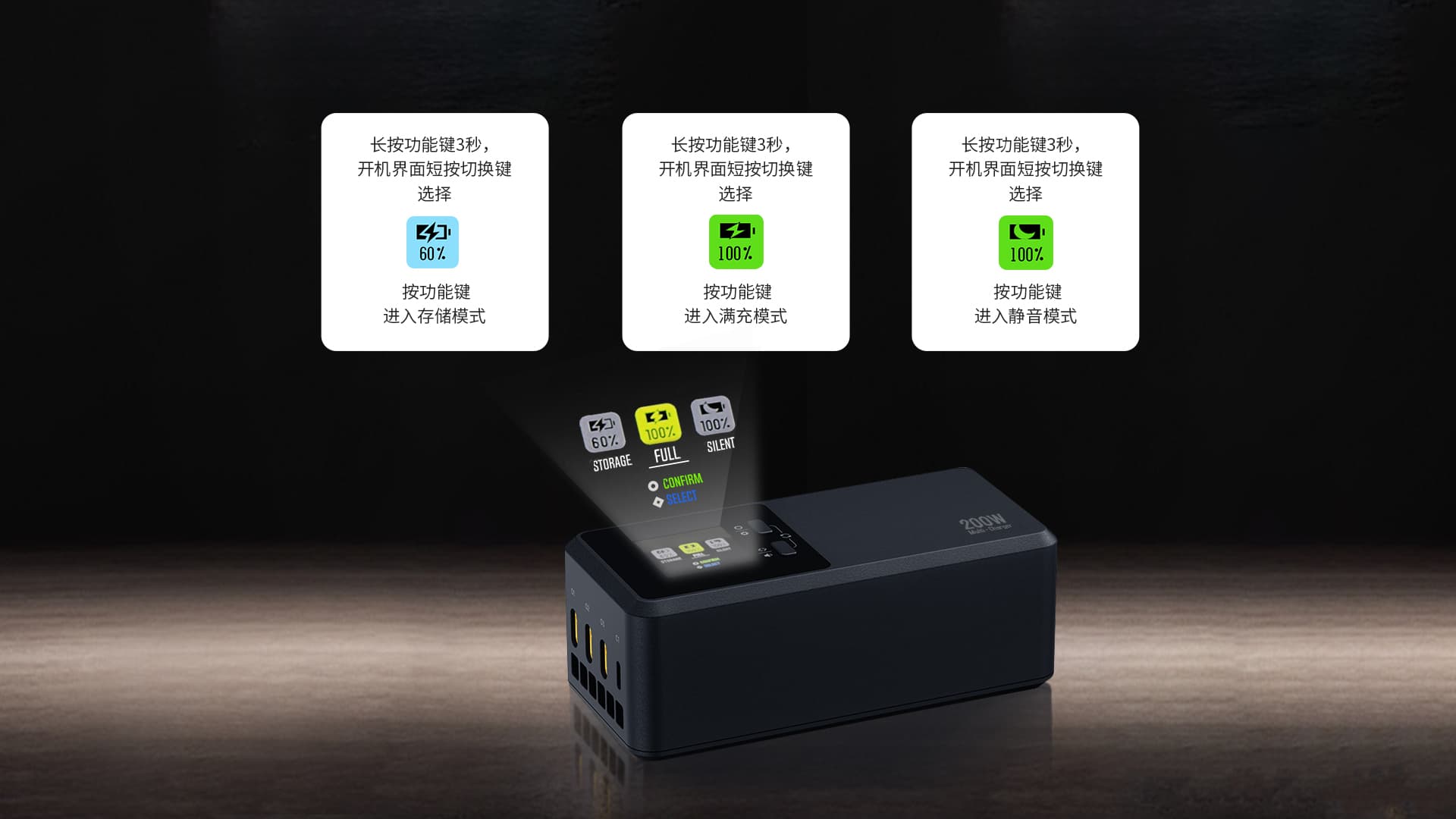 多种模式可选 满足不同场景所需